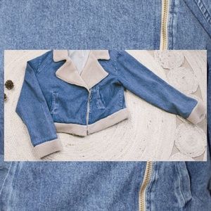 Denim Sherpa Jacket